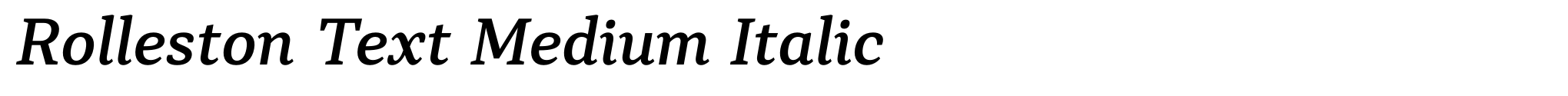 Rolleston Text Medium Italic image